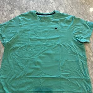 Tommy Bahama Turquoise Men's Short Sleeve T-Shirt Size XL- Fast Shipping